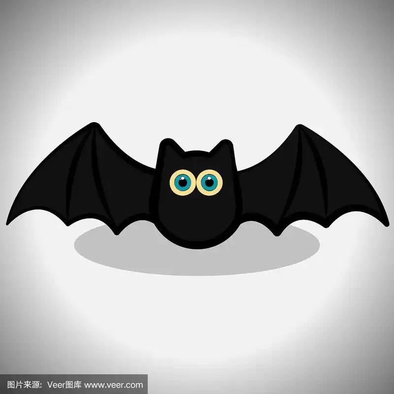 惊骇,卡通,蝙蝠,可爱的,十月