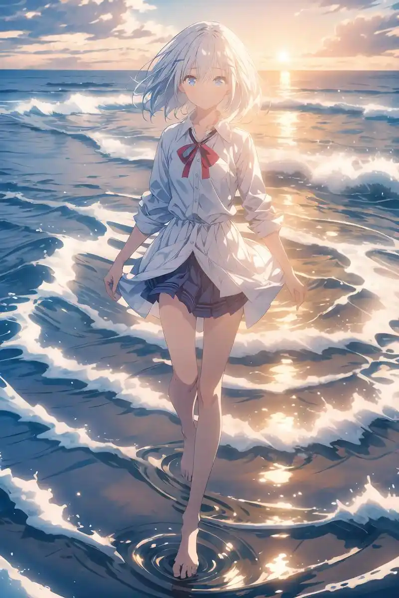 鸢一折纸-海边校服1