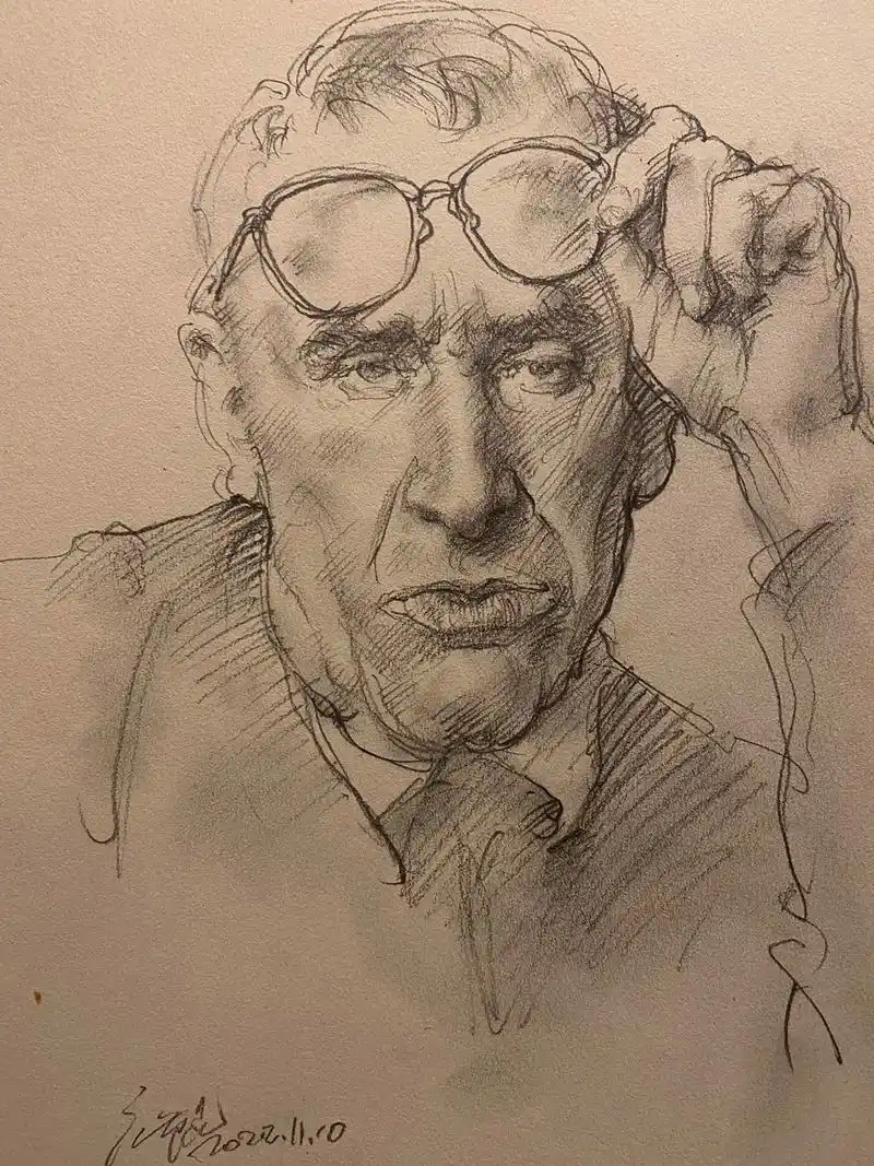 乔治莫兰迪345x235cm纸上铅笔庞茂琨作品