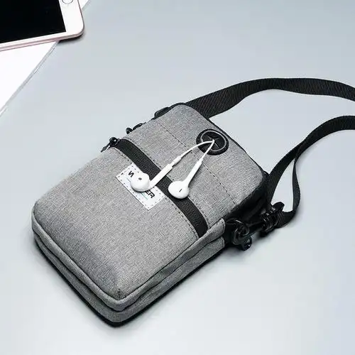 新款男士夏季多功能手机包户外运动腰包多颜色搭配单肩休闲小包