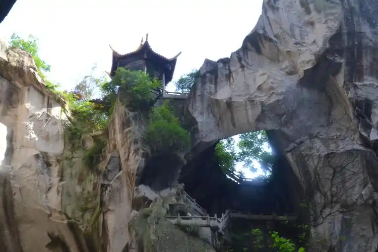 长屿硐天,今天真是人山人海