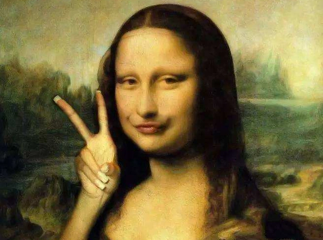 蒙娜丽莎表情包,达芬奇气的从棺材板里蹦出来