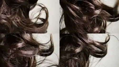 棕色头发慢动作摆动