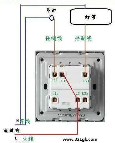 开关的区别单联单控开关是只有一个开关并且只能单向控制一个回路的灯
