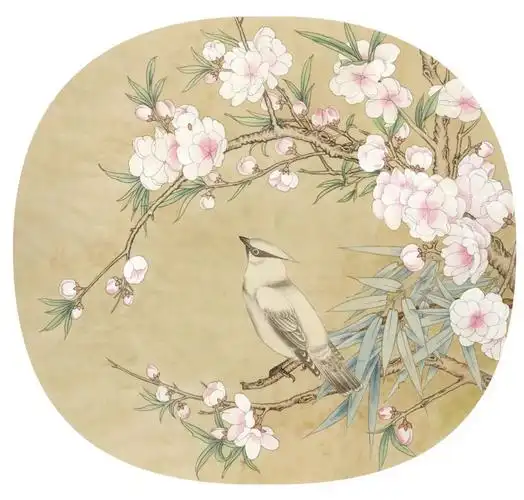 工笔画《太平桃花图》,画出大展宏图,喜上加喜!