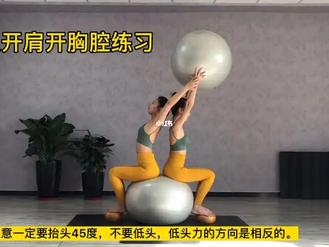 双人球瑜伽