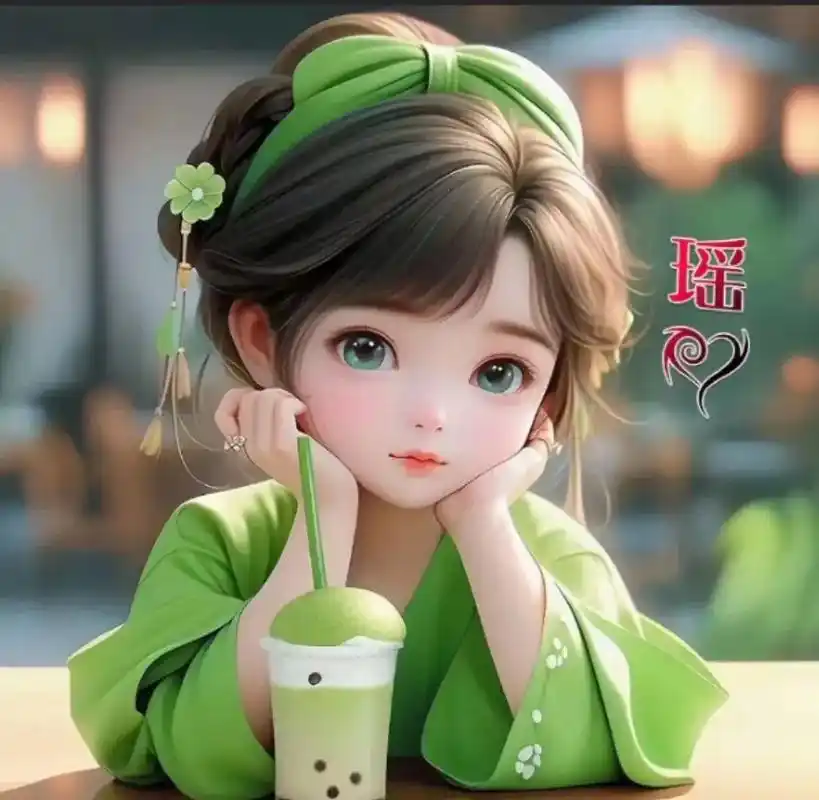 绿色很火你的名字女生头像图片最火头像超好看的图片最后面有原图