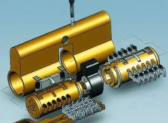 常见防盗门锁结构图大全