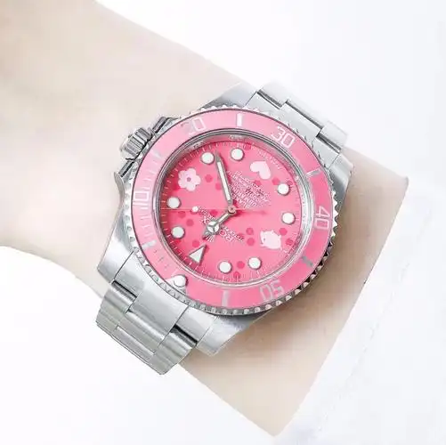 劳力士潜航者系列升级版粉色小猪佩奇套件女士腕表