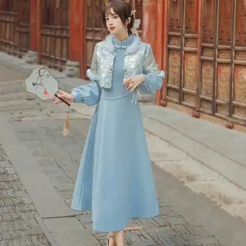 民国风小洋装少女