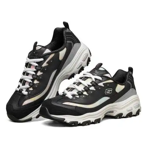 skechers斯凯奇女士休闲运动鞋复古厚底户外老爹鞋熊猫鞋149240