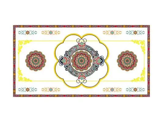 藏式花纹元素藏式图案藏式边框png素材