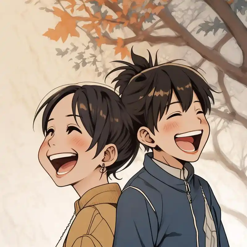 治愈系笑容动漫头像9096