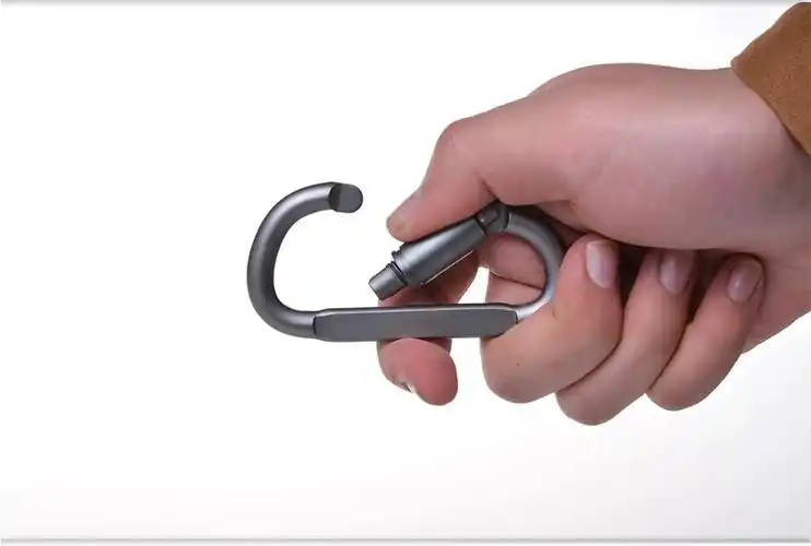 户外必备铝合金 8cm带锁 d型 登山扣