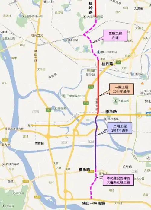 禅西大道南延线全长4.09公里.