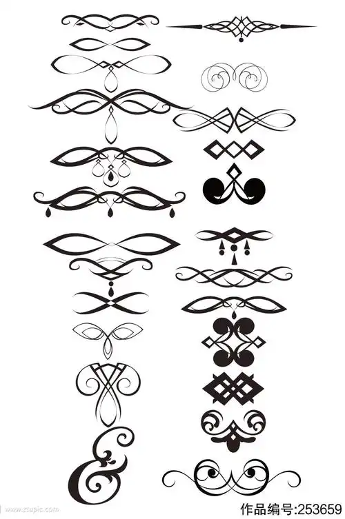 简约欧式花纹图案