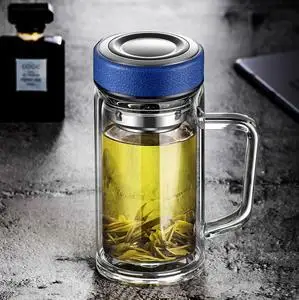 玻璃内胆保温杯水杯耐热玻璃图片