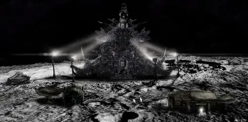 1945年纳粹在月球背面发掘出了一个巨大的