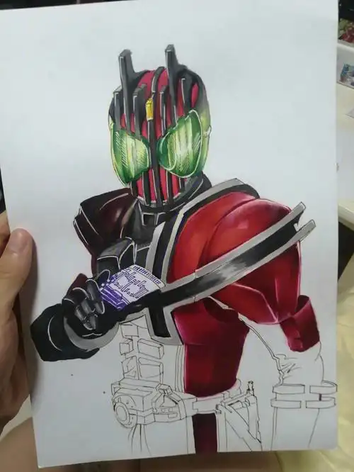 帝骑手绘上色(我没看过,朋友喜欢帮朋友画的,可能有画的不对的地方)