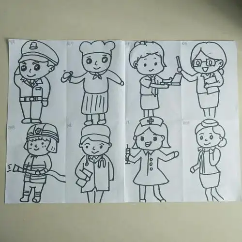 人物简笔画六职业篇