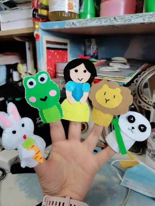手指偶#玩偶 #不织布手工  #学前教育