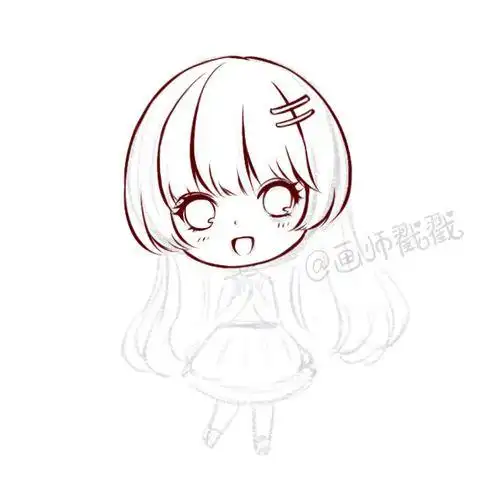 q版简笔画女孩 q版简笔画女孩可爱