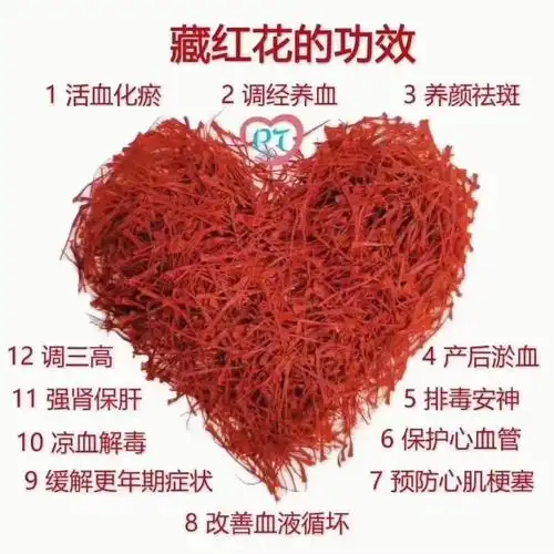 藏红花的功效:藏红花是无毒的,在古医书《中药大辞典》中记载,藏红花