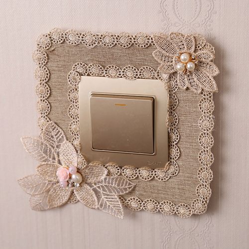 墙壁开关装饰套家用插座贴墙贴保护套欧式灯开关创意装饰套防尘罩