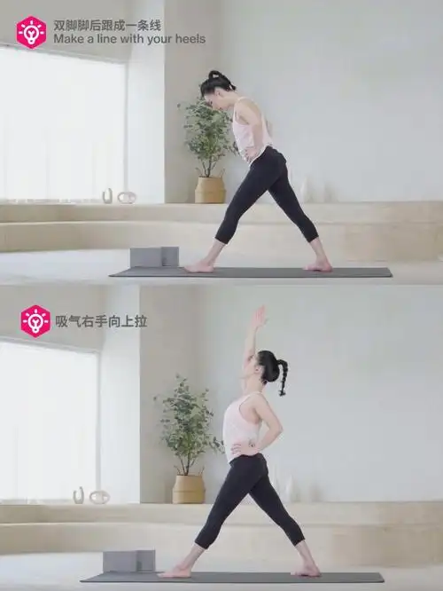 瑜伽体式图解扭转三角式
