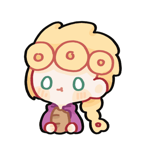 奇妙冒险绘画指绘jojo的奇妙冒险:黄金之风乔鲁诺茸茸q版动图动画举报