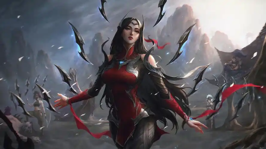 lol英雄联盟刀锋舞者原画同人艾瑞莉娅8k游戏美女壁纸7680x4320