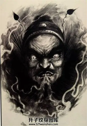 纹身手稿大全钟馗纹身手稿
