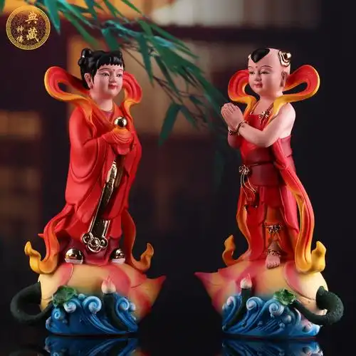 摆件佛像金童玉女善财童子龙女观音菩萨家用供奉摆件
