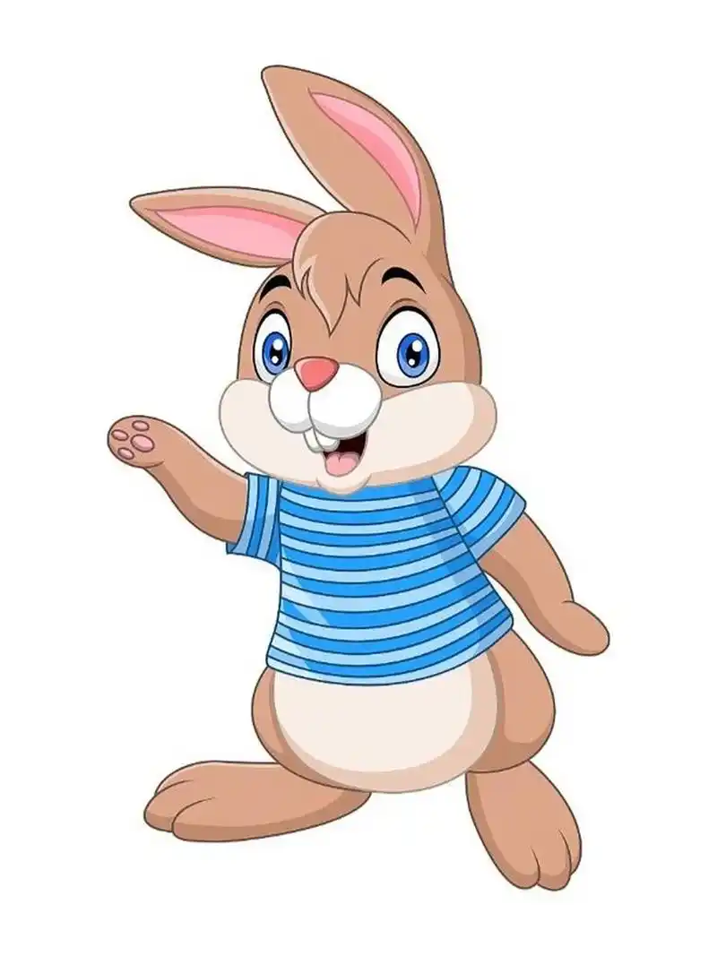 小兔子聪明可爱,还非常机灵. 大家也许都知道龟兔赛跑吧!