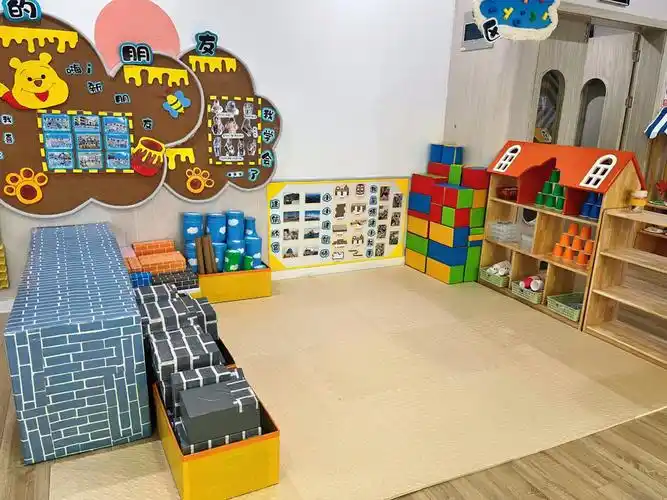 也很容易哦～#幼儿园区域  #建构区  #幼儿园环创  #幼儿园建构区环创