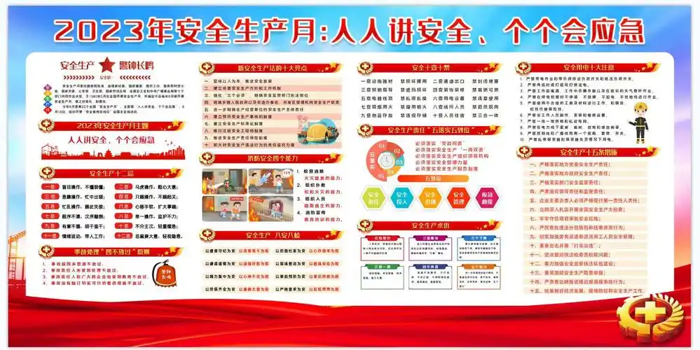 2023年第22个全国安全生产月宣传教育活动