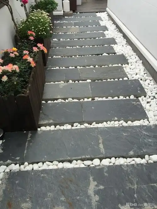 青石板庭院广场地砖黑色板岩文化石