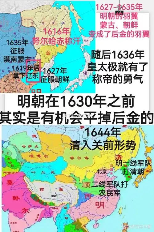 其实客观上来讲,从努尔哈赤1616年开始称汗,到1644年入关,这28年时间!