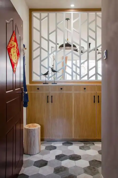 入户玄关屏风隔断效果图,选对了风格美翻天!