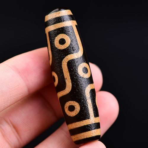 宫妃西藏传世真品九眼天珠吊坠包浆老天珠原矿玛瑙项链挂件男女