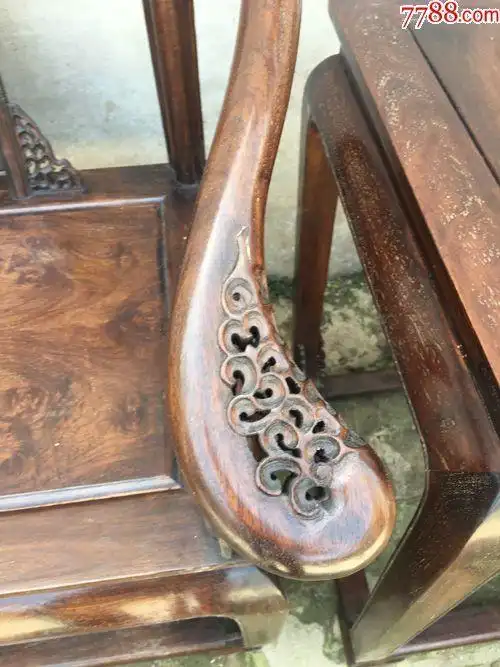 清代黄花梨圈椅王老家具收藏古董老木器黄花梨圈椅王传世老家具