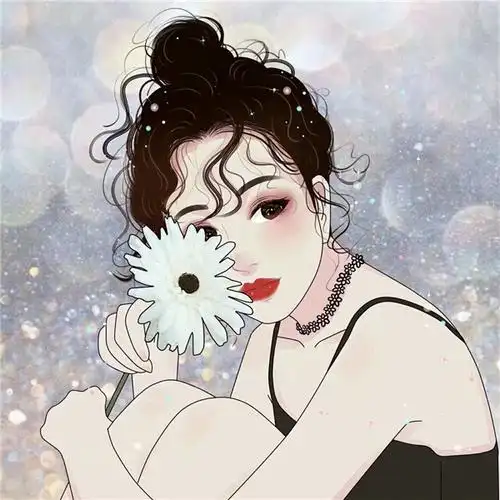 小颖手绘头像单人手绘短发女生精致头像手绘头像女短发唯美