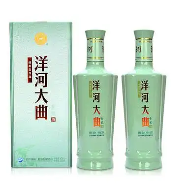 春焕新yanghe洋河大曲酒青瓷42vol浓香型白酒500ml2瓶礼盒装