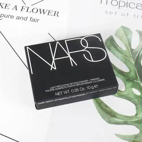 呜啦美妆nars粉饼裸光透明色蜜粉散粉定妆蜜大白板粉饼控油10g