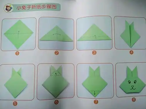 大班折纸活动小兔子教案
