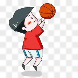 运动打网球剪影手绘插画pngpsd高尔夫png卡通手绘小男孩拍球元素png