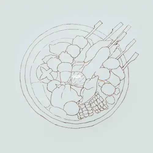 水彩临摹关东煮