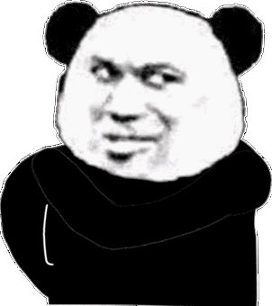 微露香肩 - 熊猫头gif表情包系列_斗图表情