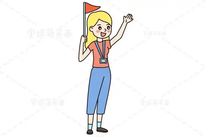 旅行导游图简笔画