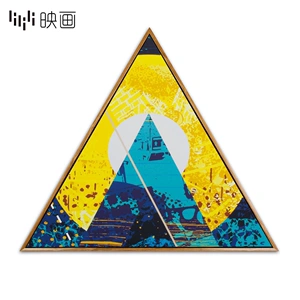 创意三角形挂画家居装饰画北欧客厅墙面装饰挂画艺术壁画现代简约